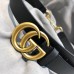 Gucci GG Width 3cm Calfskin Belt Black 2018