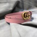 Gucci GG Width 2cm Calfskin Belt Pink 2018