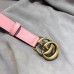 Gucci GG Width 2cm Calfskin Belt Pink 2018