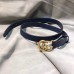 Gucci GG Width 2cm Calfskin Belt Blue 2018