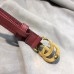 Gucci GG Width 2cm Calfskin Belt Burgundy 2018