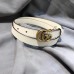 Gucci GG Width 2cm Calfskin Belt White 2018