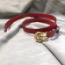 Gucci GG Width 2cm Calfskin Belt Red 2018