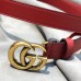 Gucci GG Width 2cm Calfskin Belt Red 2018