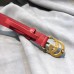 Gucci GG Width 2cm Calfskin Belt Red 2018