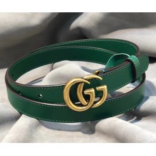 Gucci GG Width 2cm Calfskin Belt Green 2018