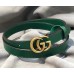 Gucci GG Width 2cm Calfskin Belt Green 2018