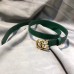 Gucci GG Width 2cm Calfskin Belt Green 2018