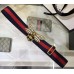 Gucci Width 4cm Blue/Red Web Belt with Bee 453277