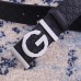Gucci Width 3.8cm Leather Signature GG Belt with Single G Buckle Black 2019
