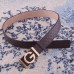 Gucci Width 3.8cm Leather Signature GG Belt with Single G Buckle Coffee 2019