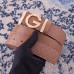 Gucci Width 3.8cm Leather Signature GG Belt with Single G Buckle Brown 2019
