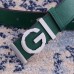 Gucci Width 3.8cm Leather Signature GG Belt with Single G Buckle Green 2019