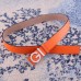 Gucci Width 3.8cm Leather Signature GG Belt with Single G Buckle Orange 2019