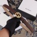 Gucci Width 2.5cm Signature Leather Belt Brown with Interlocking G Buckle