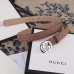 Gucci Width 2.5cm Signature Leather Belt Nude with Interlocking G Buckle