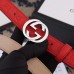 Gucci Width 2.5cm Signature Leather Belt Red with Interlocking G Buckle