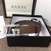 Gucci Width 3.5cm Leather Belt Brown with Crystals Square G Buckle