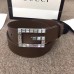 Gucci Width 3.5cm Leather Belt Brown with Crystals Square G Buckle