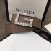Gucci Width 3.5cm Leather Belt Nude with Crystals Square G Buckle