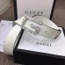 Gucci Width 3.5cm Leather Belt White with Crystals Square G Buckle