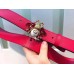 Gucci Queen Margaret Leather Belt 35mm Red 2018