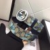 Gucci GG Blooms Belt 3.7cm Width Silver Hardware ‎370543 Blue