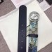 Gucci GG Blooms Belt 3.7cm Width Silver Hardware ‎370543 Blue