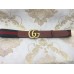 Gucci Web Belt with Double G Buckle 409416 4cm Width Gold Hardware