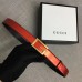 Gucci Width 2.5cm Leather Belt Red with G Buckle 2018