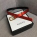 Gucci Width 2.5cm Leather Belt Red with G Buckle 2018