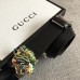 Gucci Width 3cm Leather Belt Black with Tiger Head 2018