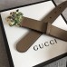 Gucci Width 3cm Leather Belt Camel with Tiger Head 2018