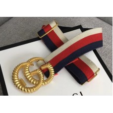 Gucci Sylvie Web Elastic Belt With Torchon Double G Buckle 2018