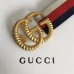 Gucci Sylvie Web Elastic Belt With Torchon Double G Buckle 2018