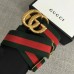 Gucci green/Red Web Elastic Belt With Torchon Double G Buckle 2018