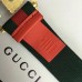 Gucci green/Red Web Elastic Belt With Torchon Double G Buckle 2018