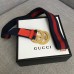 Gucci Blue/Red Web Elastic Belt With Torchon Double G Buckle 2018