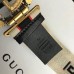 Gucci Stripe Belt With Double G And Crystals 2018