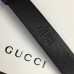 Gucci Width 3cm Leather Belt Purple With Interlocking G Buckle