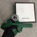 Gucci Width 3cm Leather Belt Green With Interlocking G Buckle