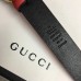 Gucci Width 3cm Leather Belt Red With Interlocking G Buckle