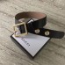 Gucci Width 4.8cm Leather Belt Black With Square Buckle