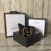 Gucci Leather Belt Black With Snake Buckle 458935