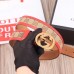 Gucci GG Supreme Belt with G Buckle 35mm Width Red Leather