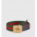 Gucci Canvas Web belt with bee buckle 409437 black