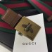 Gucci Canvas Web belt with bee buckle 409437 brown