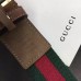 Gucci Canvas Web belt with bee buckle 409437 brown