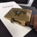 Gucci Canvas Web belt with bee buckle 409437 brown