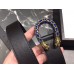 Gucci Width 3cm Leather Belt Black with Blue Crystal Dionysus Buckle
